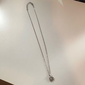 Silver sun necklace
